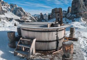 Esqui em Cortina D'Ampezzo Dolomitas Itália - Refúgio Scoiatolli