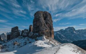 Esqui em Cortina D'Ampezzo Dolomitas Itália - 5 Torri