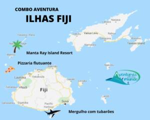 O que fazer nas Ilhas Fiji - Pizzaria Cloud 9 - Mergulho com tubarões - Arraia manta