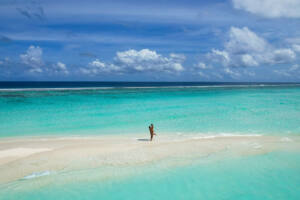 Ilha local Maldivas - Dhigurah - banco de areia