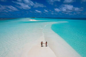 Dhigurah - Ilhas Maldivas - banco de areia